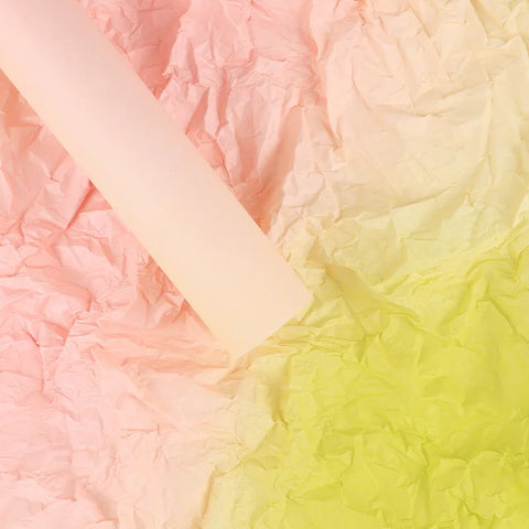 Gradient Scattered Bubble Snowflake Pattern DIY Handmade Paper Flower Bouquet Packaging for Unique Stylish Look