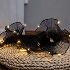 Coated with Lights Wave Gauze Pleated Cake Baking Edging Gauze Flower Shop Fresh Flowers Packaging Materials