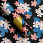 58*58cm Colorful Flower Design Waterproof Wrapping Paper Golden Package Bouquet Packaging Supplies