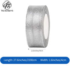 Satin Edge Organza Chiffon Ribbon Organza for Christmas Cake Handcrafted Gift Box Bow Decoration