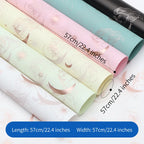 Wholesale Moon Pattern Art Paper Flower Wrapping Waterproof Birthday Gift Packaging Tissue for Florists Gift Wrapping Paper
