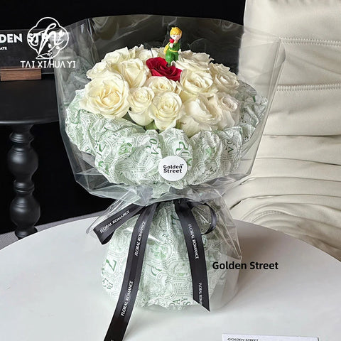 50*70cm Snow Pear Waterproof Liner Paper Flower Bouquet Florist Packaging Materials for Flower Wrapping
