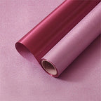 Single-Sided Coated Floral Paper Wrapped Waterproof Pearl Satin Silk Texture and Thickened Silver Glitter Film