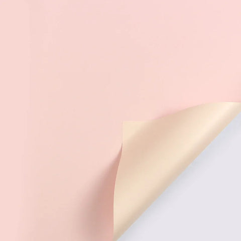 Handmade Ou Ya Two-Color Floral Wrapping Paper Waterproof Flower Packaging with Coating for Bouquets