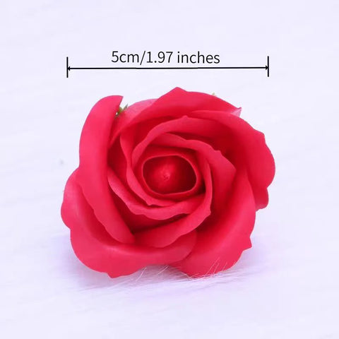 Three-Layer DIY Christmas Valentine's Day Soap Flower Bouquet Rose Simulation Artificial Flowers for Decorative Gift Packaging