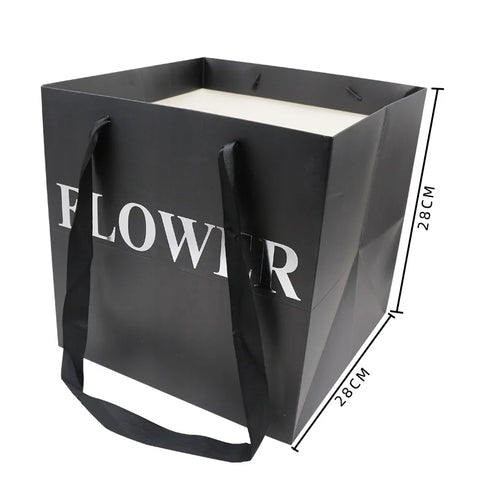 Flower Tote Bag Packaging Paper Bag Internet Famous square Hugging Bag Large Gift Bouquet Handbag