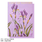 Fauvism Flower Wrapping Paper Floral Texture Water-proof Eco-Friendly Kraft Paper for Hot Stamping Arrangements Single Side