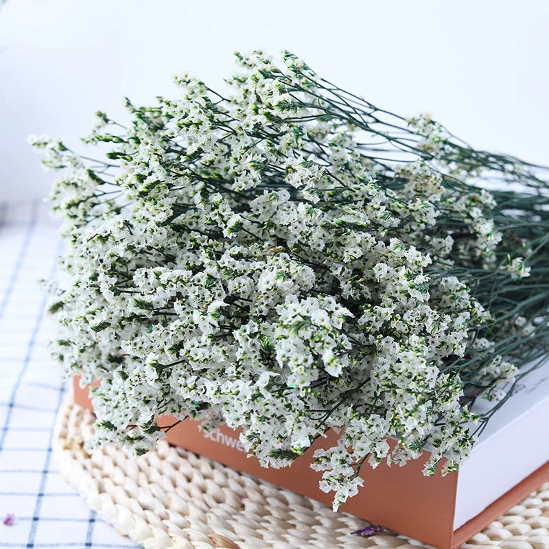 Preserved Crystal Grass Baby's Breath Dried Flowers for Home Arrangement & Wedding DIY Bouquet Baby Breath Flower Artificial