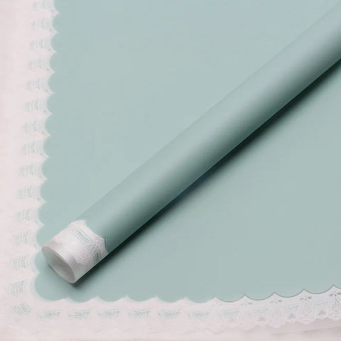 Wholesale Transparent Lace Glassine Gift Wrap Handmade OPP Coated Paper for High End Boutique and Flower Shop