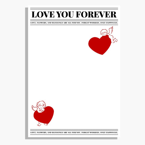 Valentine's Day Angel Love Bouquet Virgin Waterproof Wrapping Paper for Rose Flowers Packaging Supplies