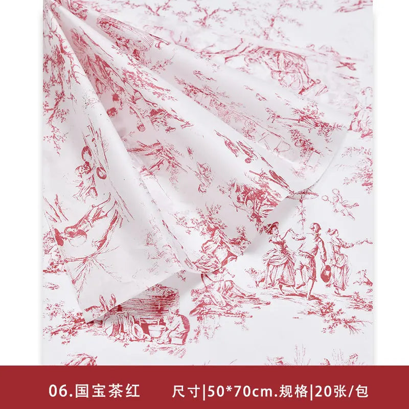 Coated Flower Wrapping Paper DIY with Lining Paper Water-proof & Eco-friendly BOPP Material Paper