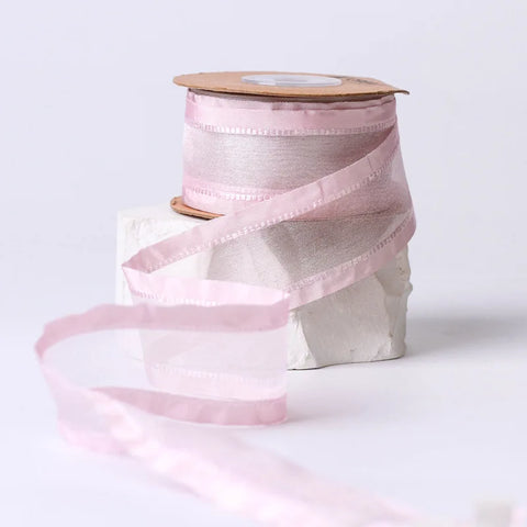 Meteorite Lime Luxury DIY Flower Satin Gift Packaging Clothing Collar Folded Skirt Edge Ribbon Accessories Christmas Wedding