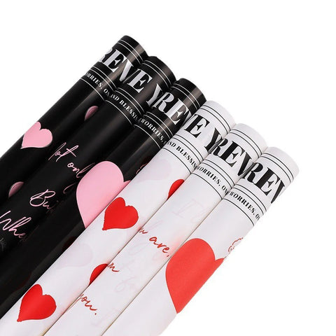 Valentine's Day Angel Love Bouquet Virgin Waterproof Wrapping Paper for Rose Flowers Packaging Supplies