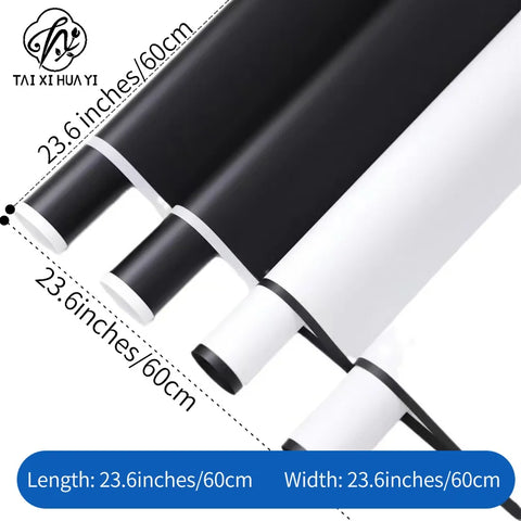 Waterproof Eco-Friendly Recyclable Korean Su Material Single Side Coating Black White Aristocratic Packaging Paper Floral