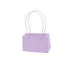 Macaron-Colored Rectangular Tote Single-Sided PE Coating Waterproof Diamond Embossed Flower Craft Paper Packaging Box