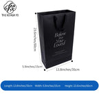 Valentine's Day Square Oversized Tote Ins-Inspired Flower Bouquet Wrapping Bag Lamination White Luxury Eco-Friendly Gift