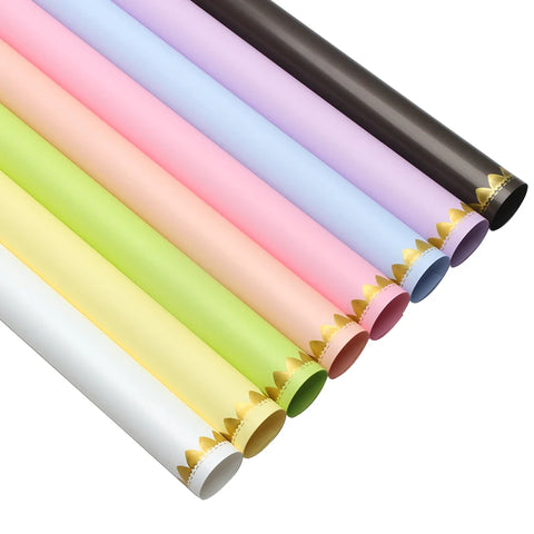High Quality Coated Flower Packaging Paper DIY Macaron Floral Materials for Gift for Flower Shop Use