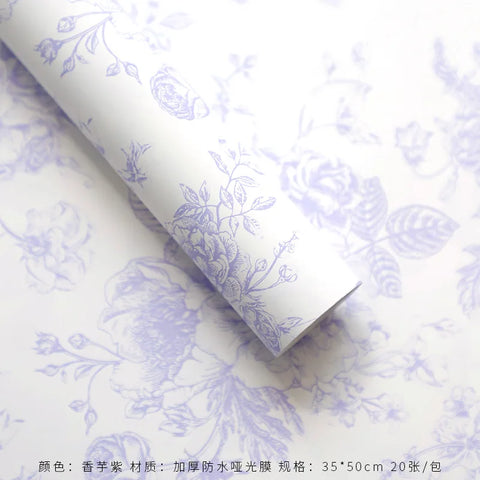Qixi Wave Gauze Fresh Bouquet Packaging Materials Korean Wave Design Pleats Single Side Coated Eco-Friendly Water-proof