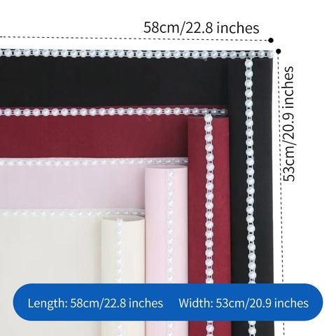 Luxurious Velvet Pearl Accent Paper for Gift Packing for Special Occasions Mother's Day Weddings Elegant Rose Bouquet Wrapping