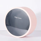 Elegant Round Window Transparent Recycled Materials Embossed PVC Flower Box for Valentine's Day Rose Presentation and Gift