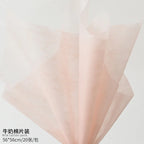 Korean Style Single-Sided Coated Cotton Paper Milk Cotton Flower Packaging with Extracted Design
