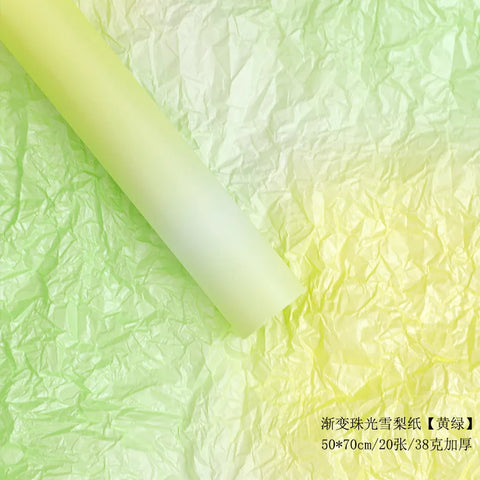 Christmas Eco-friendly Biodegradable Water-proof Single Side Coated PE Sugarcane Pulp Flowers Print Gift Wrap