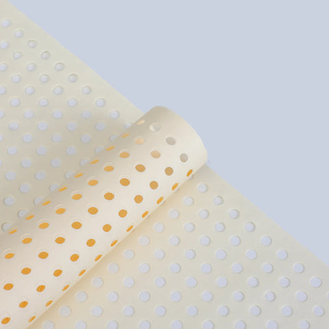 Single-Sided Coated Embossed Hollow Hole Paper Flower Waterproof Decorative Packaging Paper