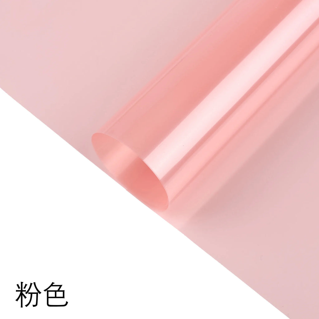 New Fashion Macaron Colorful Flower Packaging Paper Magical Light Waterproof Single-Sided Coating Colorful Film Wrapping Paper