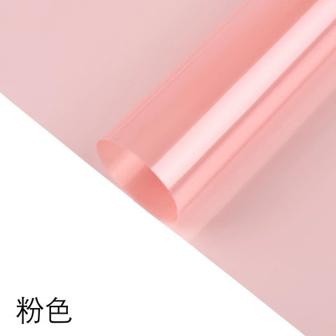 New Fashion Macaron Colorful Flower Packaging Paper Magical Light Waterproof Single-Sided Coating Colorful Film Wrapping Paper