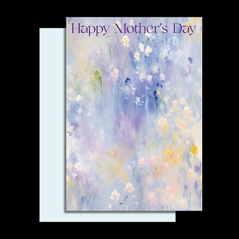 Oil Painting Coated Paper Single-sided Flower Design for Mother's Day Packaging Flower Paper Maker