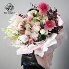 Matte Waterproof PE Jelly Film Floral Wrapping Paper 20 Sheets Heart Print Bouquet Packaging Double Side Virgin Pulp 58x58cm