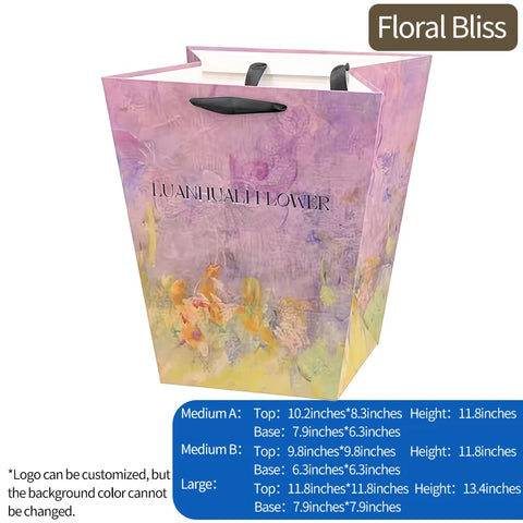 Portable  Paper Trapezoidal Hand-held Flower Bouquet Packaging Inner Liner and Fixed Rose Hugging Bag with Waterproof Feature