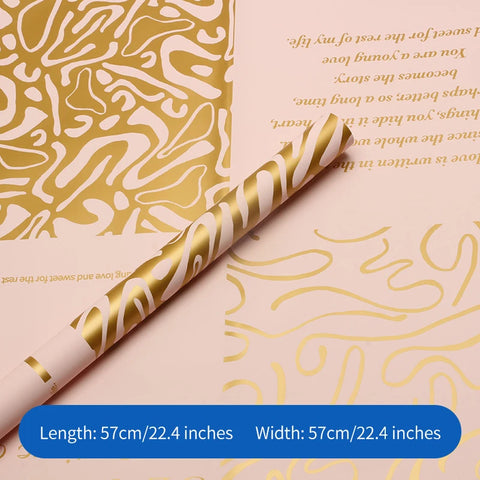 Waterproof Virgin Pulp PE Coating Floral Bouquet Wrapping Paper for Valentine's Day Gifts Florist Packaging Paper