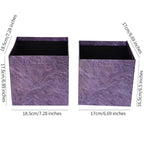 Marble Pattern Square and Round Paper Packaging Gift Set Offset Printed Rose Bouquet Plum Jam Plum-Purple Sauce Gift Boxes