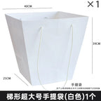 Portable  Paper Trapezoidal Hand-held Flower Bouquet Packaging Inner Liner and Fixed Rose Hugging Bag with Waterproof Feature