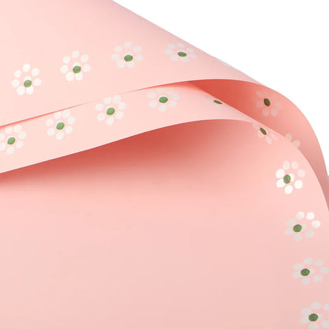 New Small Flower Ouya Paper Eco-Friendly Water-proof Coated Single Side Recyclable Solid Color Bouquet