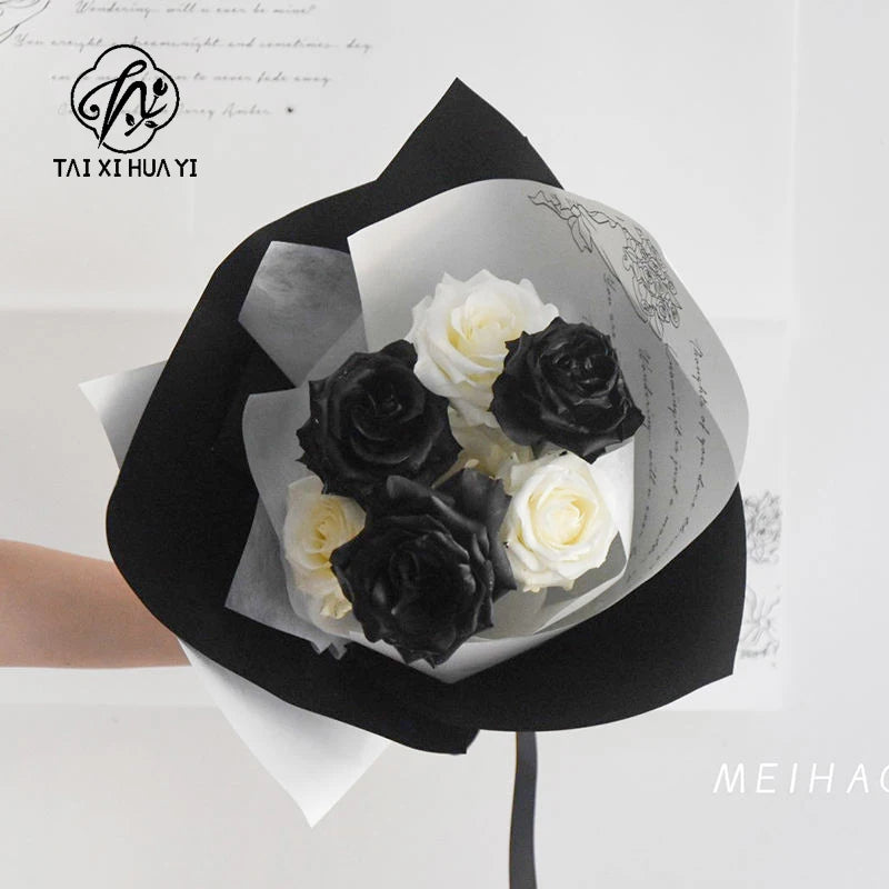 Vintage Waterproof Bouquet Flower Wrapping Paper PE Made From Premium Plastic Paper Material for Gift Wrapping