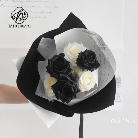 Vintage Waterproof Bouquet Flower Wrapping Paper PE Made From Premium Plastic Paper Material for Gift Wrapping