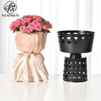Christmas Design Plastic Container Flower Holder with Drainage Hole for Garden Use-Durable Modern Minimalist