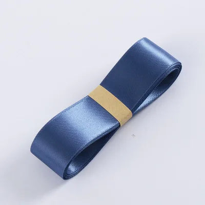 2.5cm Dacron Satin Ribbon-Luxury Biodegradable Ribbon for Valentine's Day Wedding & Christmas Gift Packaging