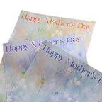 Oil Painting Coated Paper Single-sided Flower Design for Mother's Day Packaging Flower Paper Maker