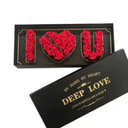 Mother's Day High-end Coated Paper Heart-shaped Gift Box with Sweet Words From Mom Floral Craft Flower Arrangement Rigid Box