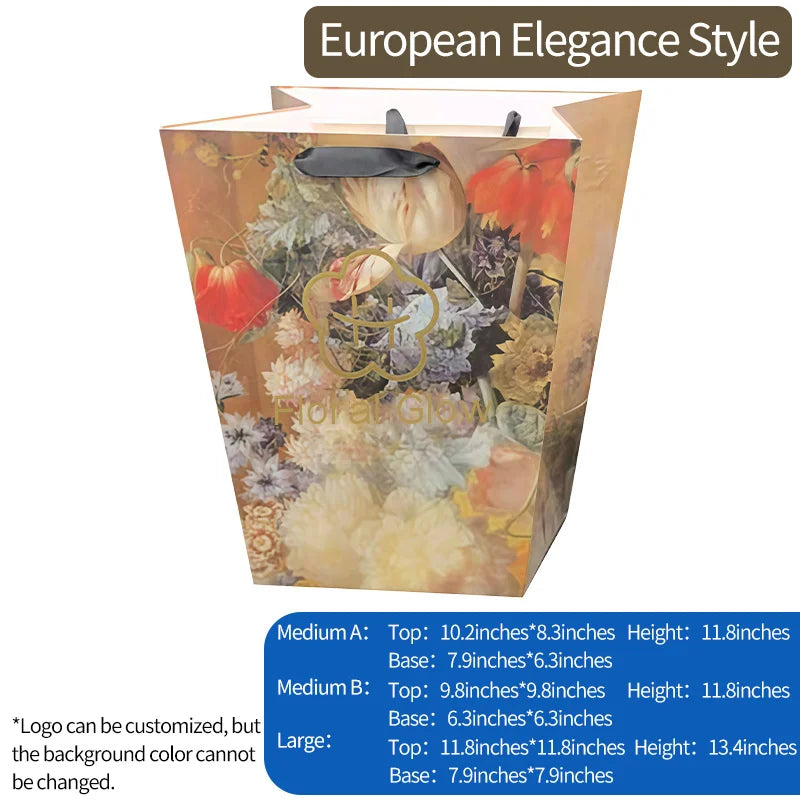 Portable  Paper Trapezoidal Hand-held Flower Bouquet Packaging Inner Liner and Fixed Rose Hugging Bag with Waterproof Feature