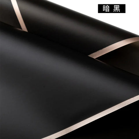 Taixi Brand Gold-edged PE Coated Double-Sided Recyclable Parchment Paper Gravure Compatible Valentine's Day Waterproof Flower
