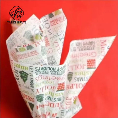 Christmas Wrapping Paper 50*70cm Recyclable Florist Bouquet Flower Wrapping Gift Paper Eco-Friendly Paper for Gifts