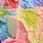 Gradient Scattered Bubble Snowflake Pattern DIY Handmade Paper Flower Bouquet Packaging for Unique Stylish Look