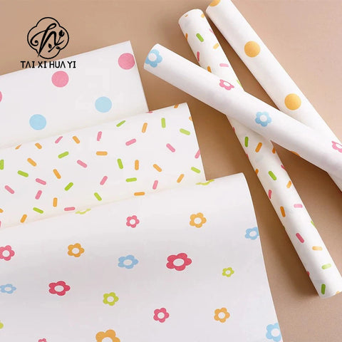 Fluffy Toy Bouquet Wrapping Paper, Ins Snow Pear Texture with PE Coating for Creative Bouquet Papel Coreano Flowers Paper