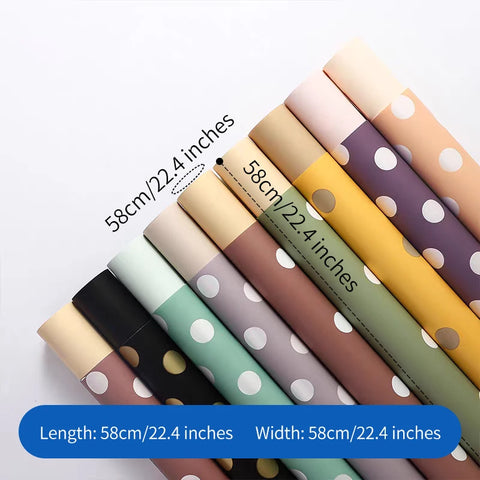 High Quality Wave Point Flower Packaging Paper for Bouquet Single-Sided Coated for Flower Shops