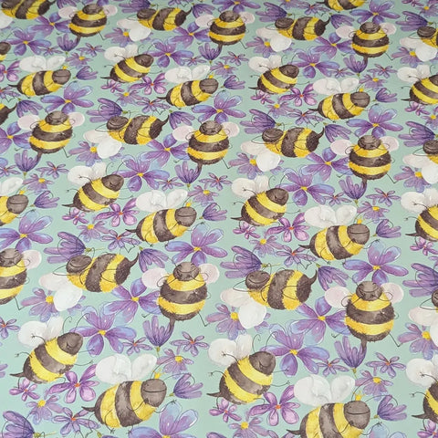 Factory Direct Supply Bumblebee Pattern Eco-Friendly Waterproof Duplex Board Gift Wrapping Paper for Books and Packaging