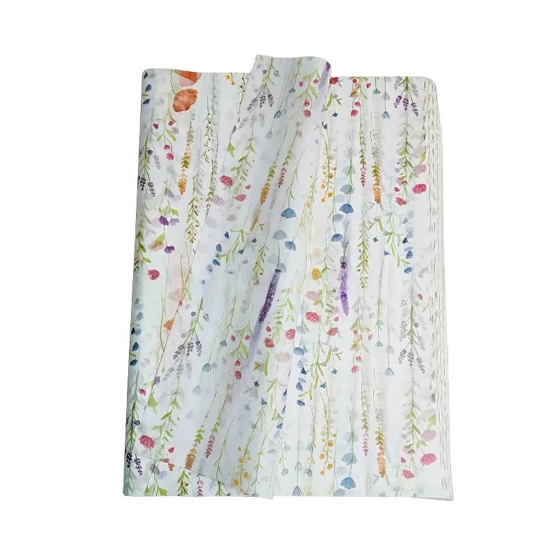Lavender Art Recyclable Colourful Floral Series Gift Wrapping Material Art Paper Large Sheets 50x70cm Modern Luxury Creative